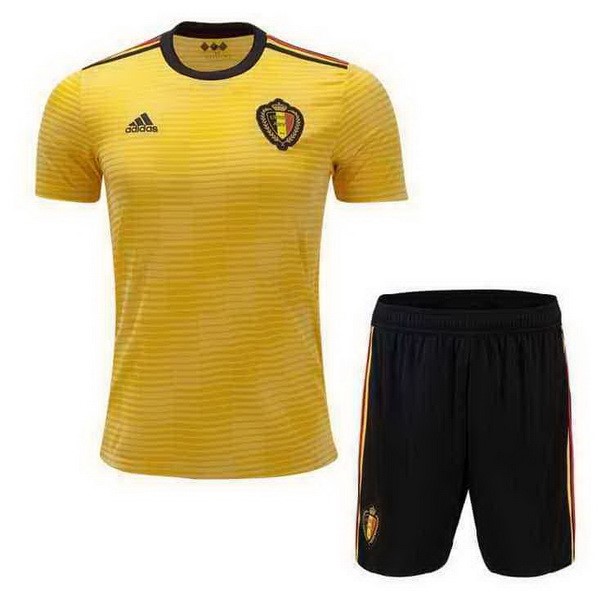 Camiseta Bélgica Segunda Niño 2018 Amarillo